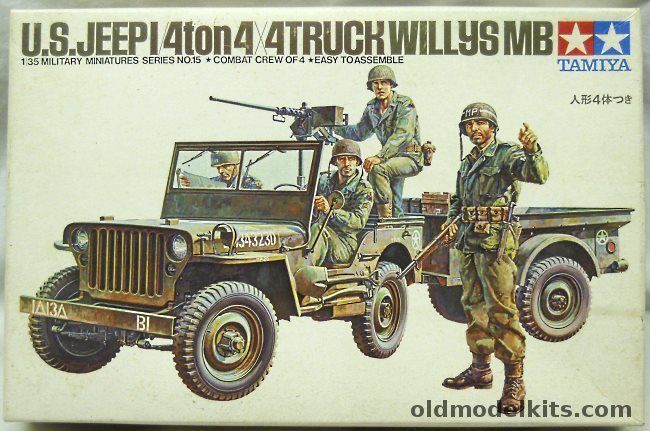 Tamiya 1/35 US Jeep 1/4 Ton 4X4 Willys MB, MM115 plastic model kit